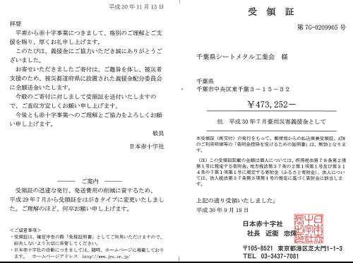平成30年7月豪雨災害義援金